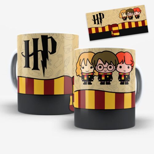 Arte Para Caneca Harry Potter - Arquivo Digital Sublimação