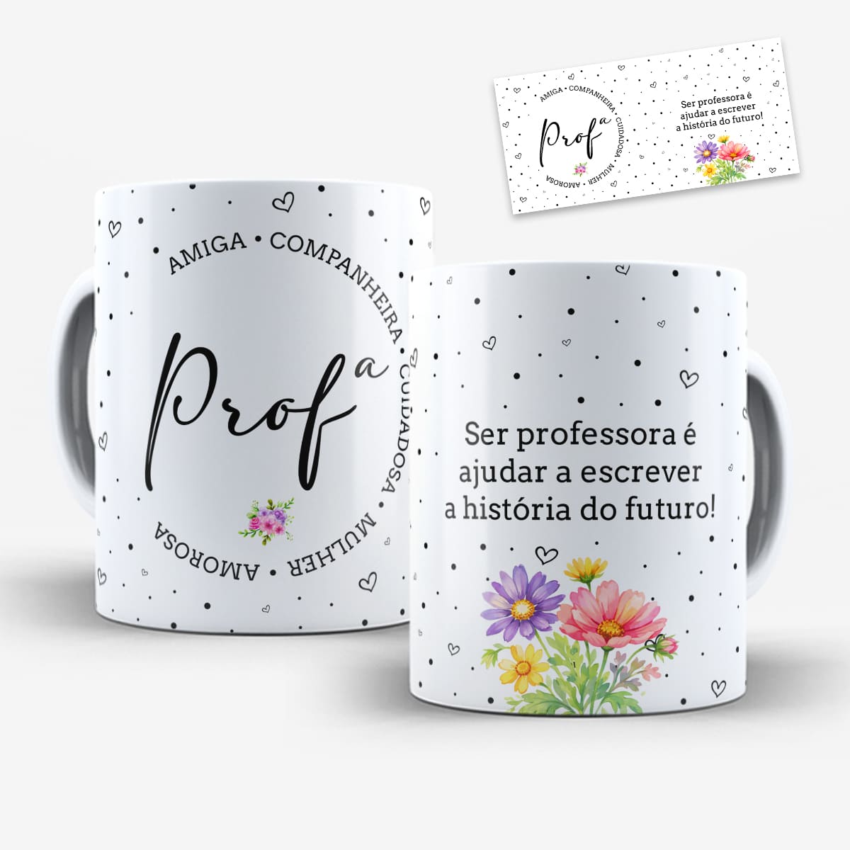 Arte Para Caneca Ser Professora é Escrever a História do Futuro - Arquivo Digital Sublimação