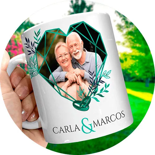 Artes Para Caneca Bodas de Casamento