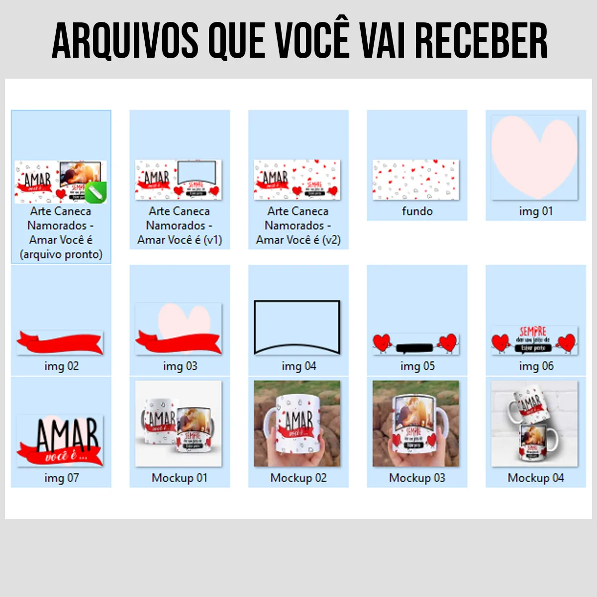arquivos da arte para caneca namorados amar você é sempre estar perto com corações em vermelho, preto e branco e espaço para foto do casal