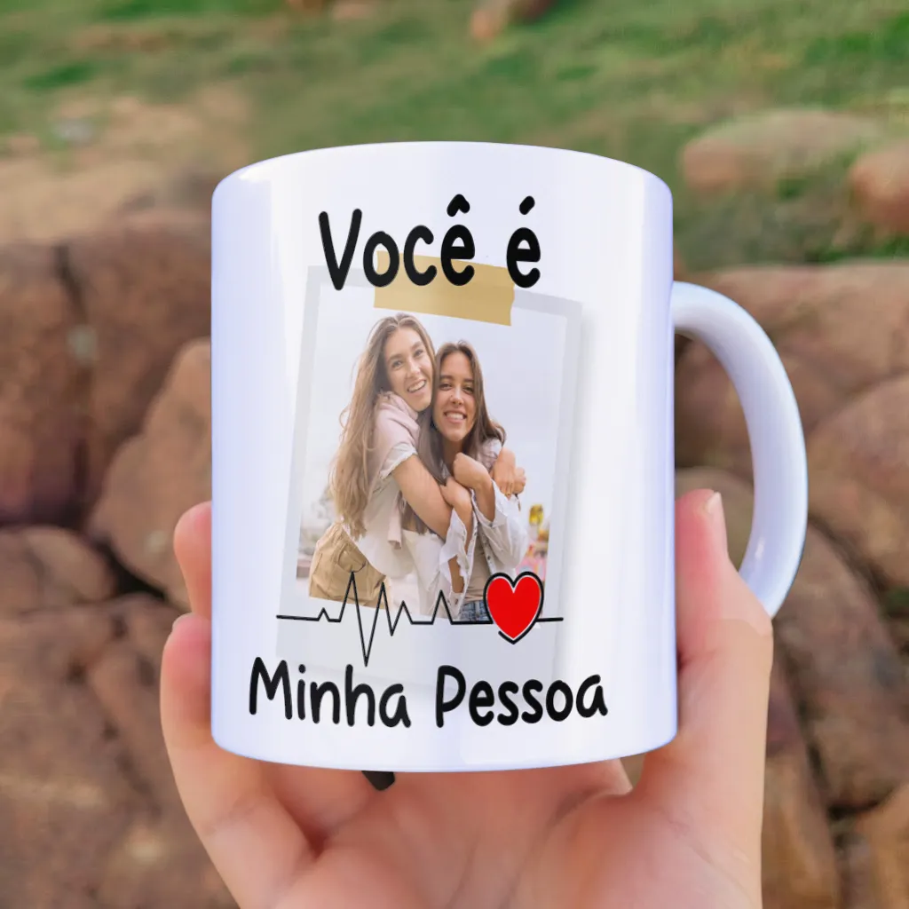 arte para caneca greys anatomy minha pessoa com foto com moldura para personalização com foto e frase você é minha pessoa