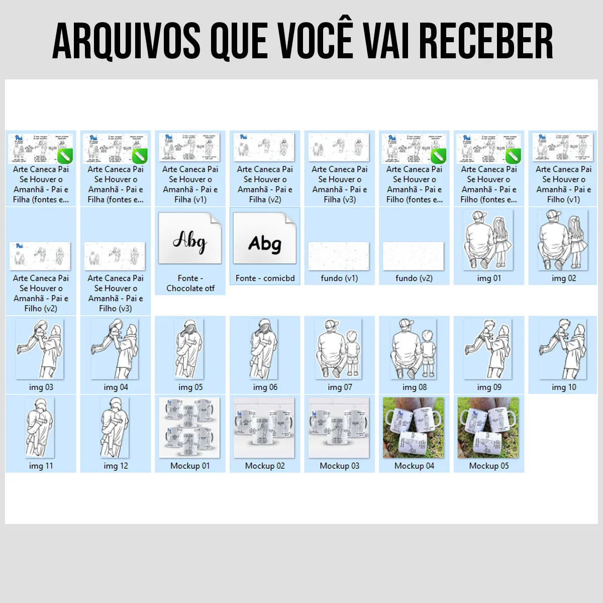 arquivos da arte para caneca pai se houver o amanhã filho e filha dia dos pais com mensagem de amor entre pai e filho ou pai e filha, arquivo pronto para sublimação